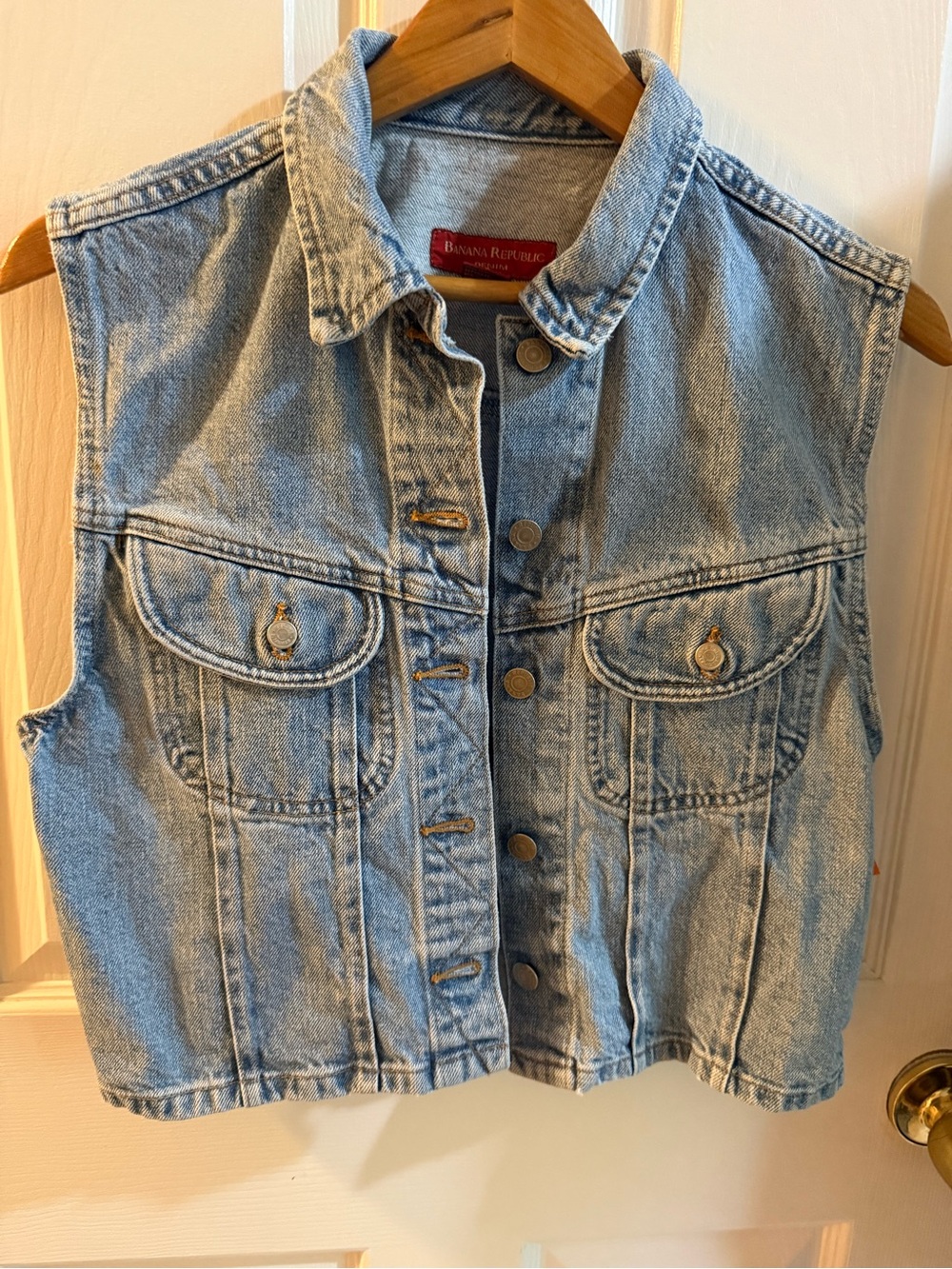 Vintage Banana Republic Denim Vest size L
